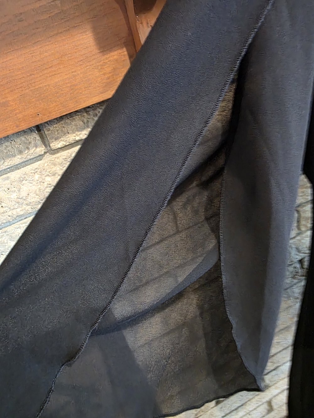 Grace Karin Black Chiffon-Sleeve Midi Dress - Picture 3 of 6